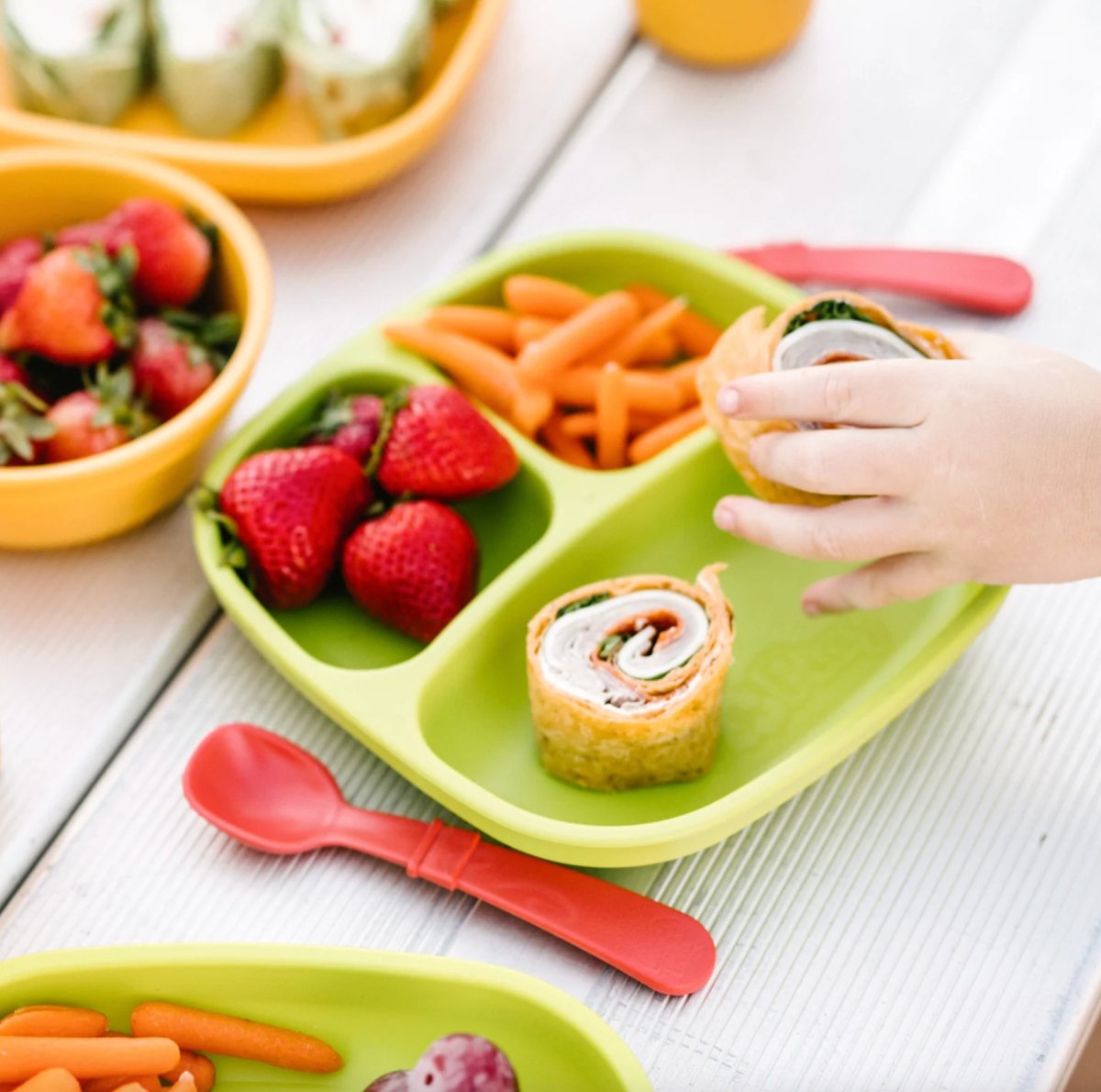 Re-Play Recycled Kids Tableware - Making a meal of it! - Jade and May