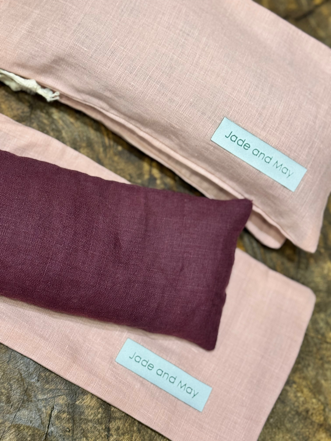 Eye Pillow - Burgundy & Pink | Jade and May