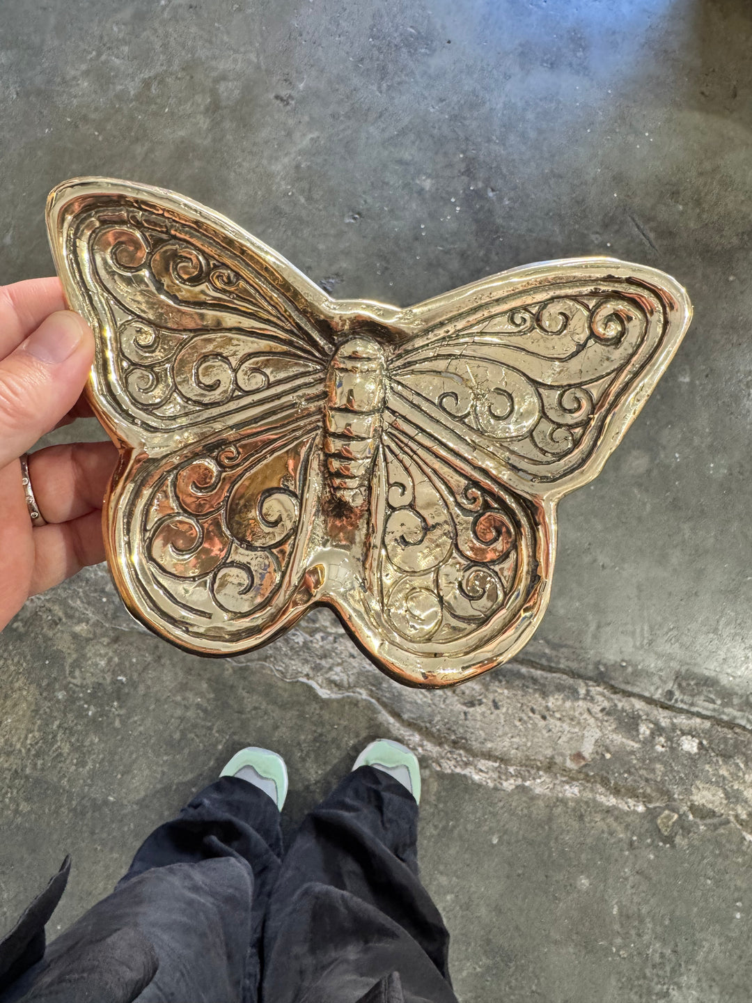 Trinket Dish - Brass Butterfly - Brass