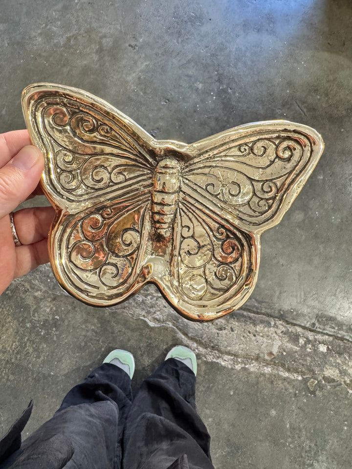 Trinket Dish - Brass Butterfly - Brass