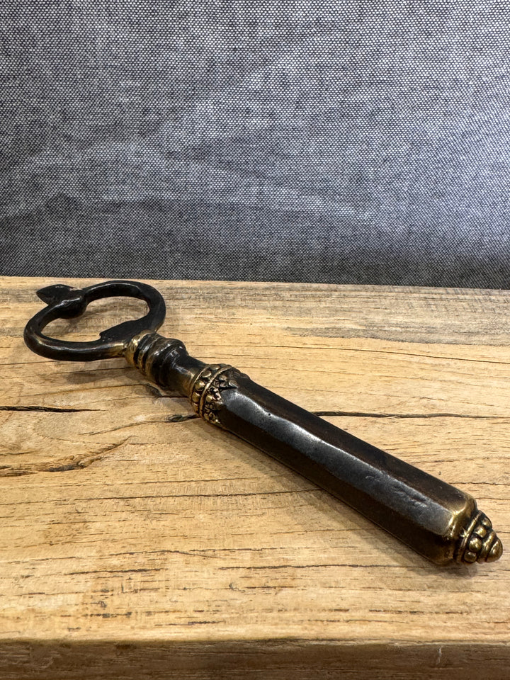 Brass Bottle Opener - Burnished - Brass Bottle Opener