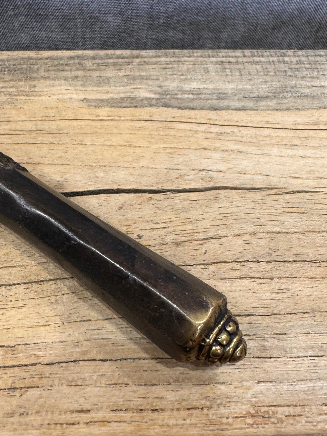 Brass Bottle Opener - Burnished - Brass Bottle Opener