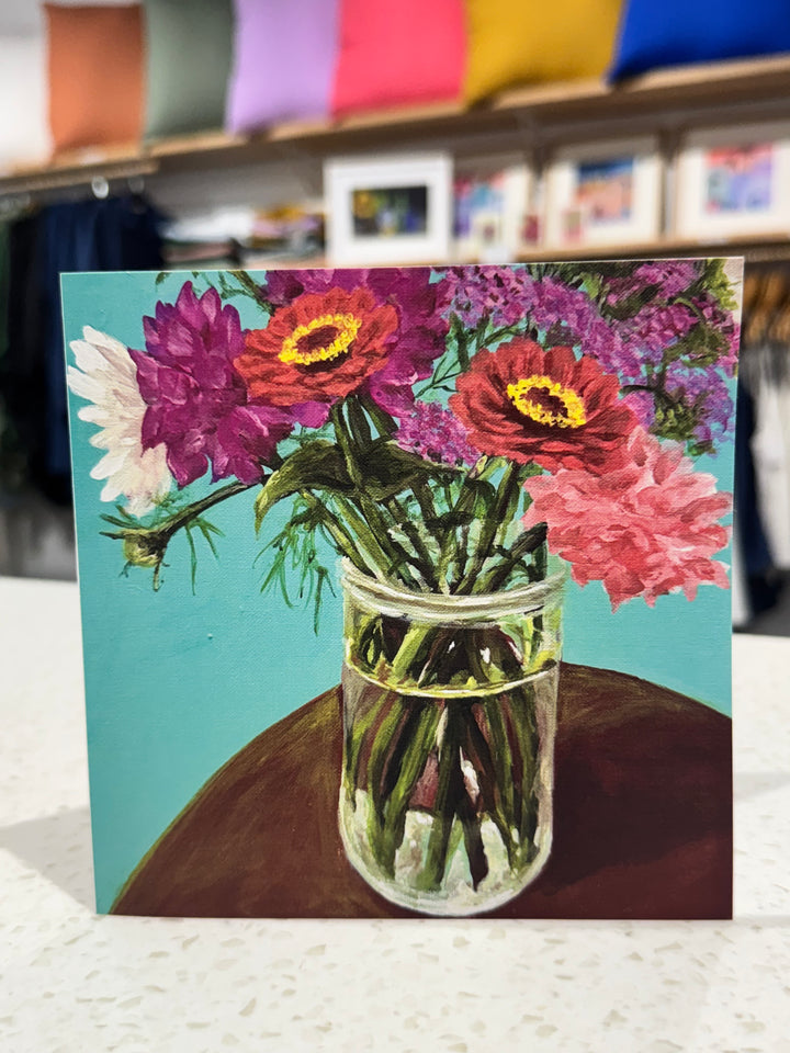 Greeting Card - Flowers Vase | Australian Artist - Art