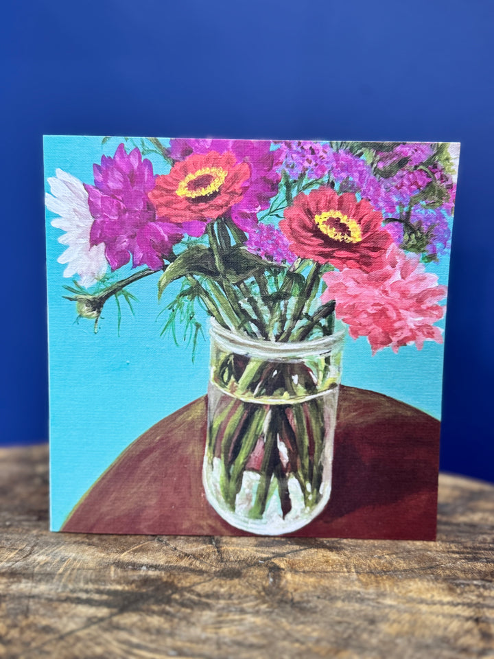 Greeting Card - Flowers Vase | Australian Artist - Art