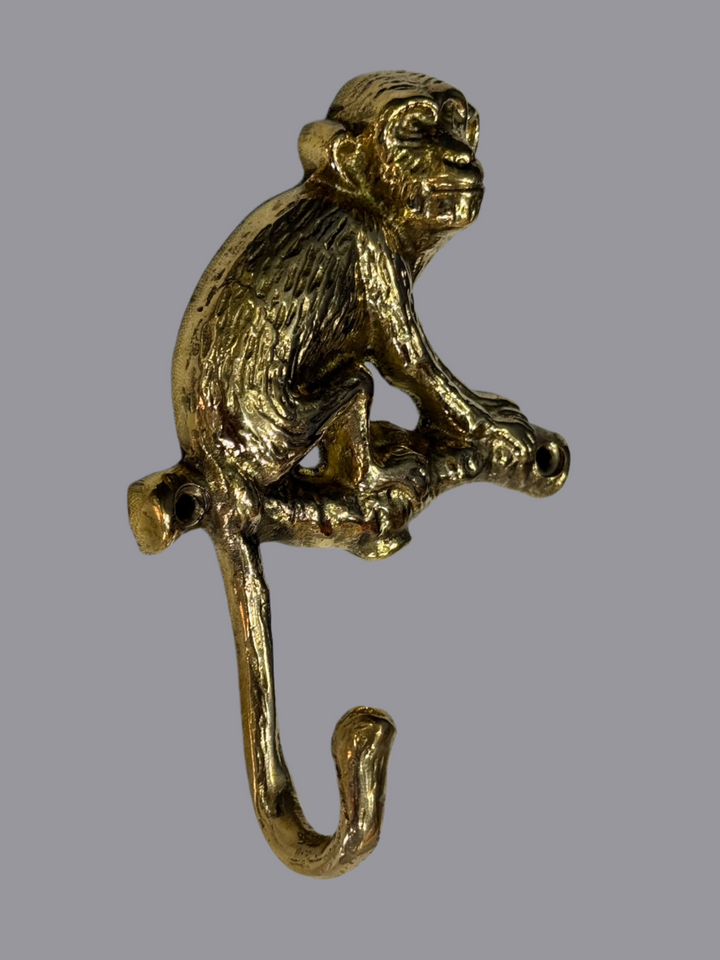 Brass Hook - Monkey - Brass Hook