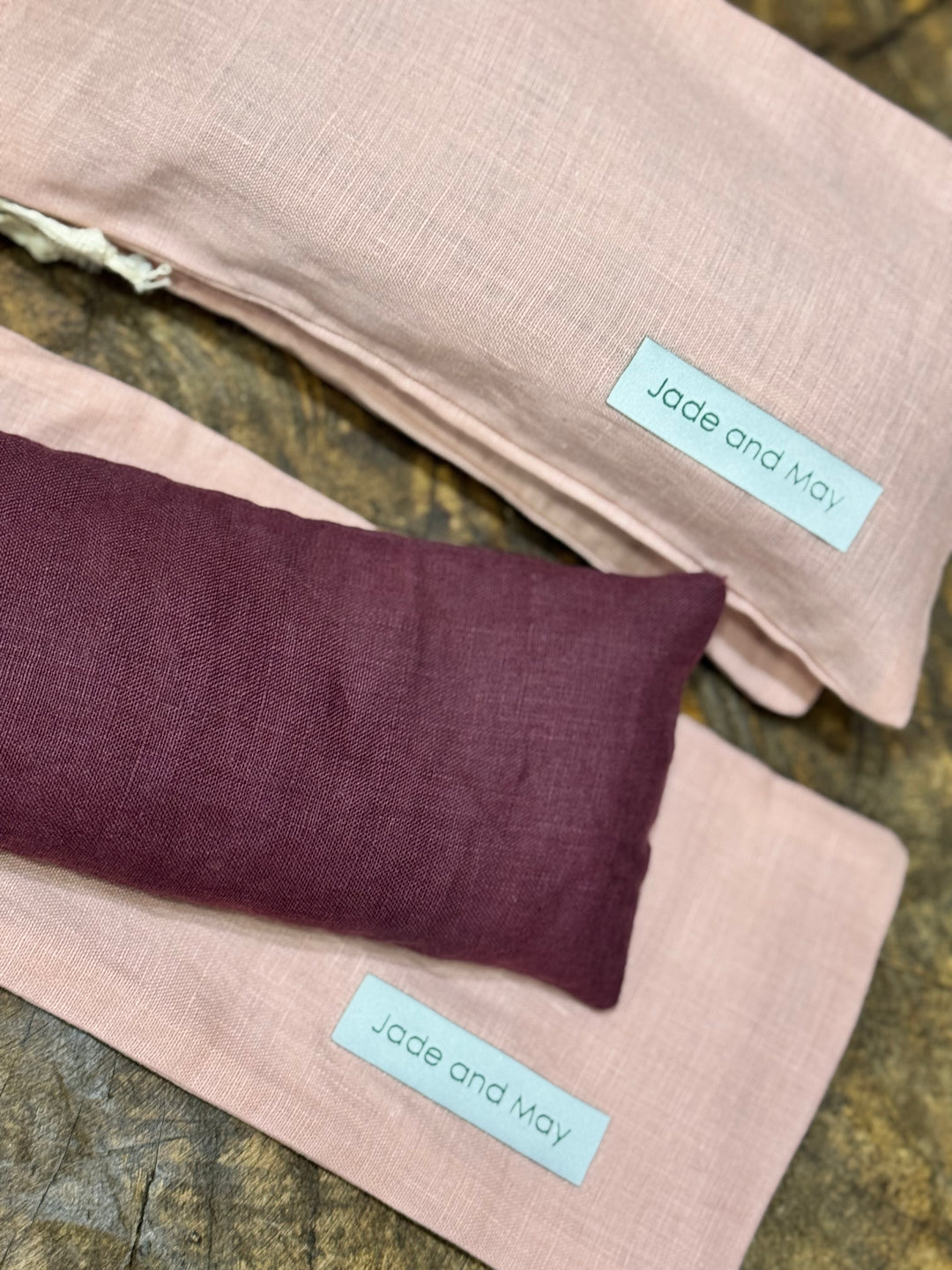 Eye Pillow - Burgundy & Pink | Jade and May
