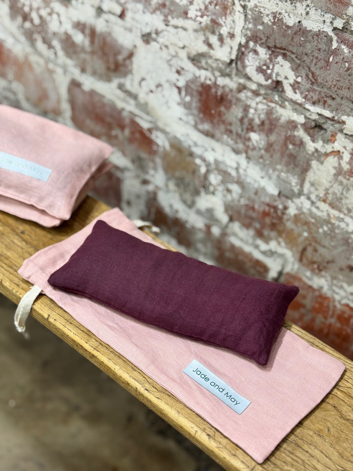 Eye Pillow - Burgundy & Pink | Jade and May