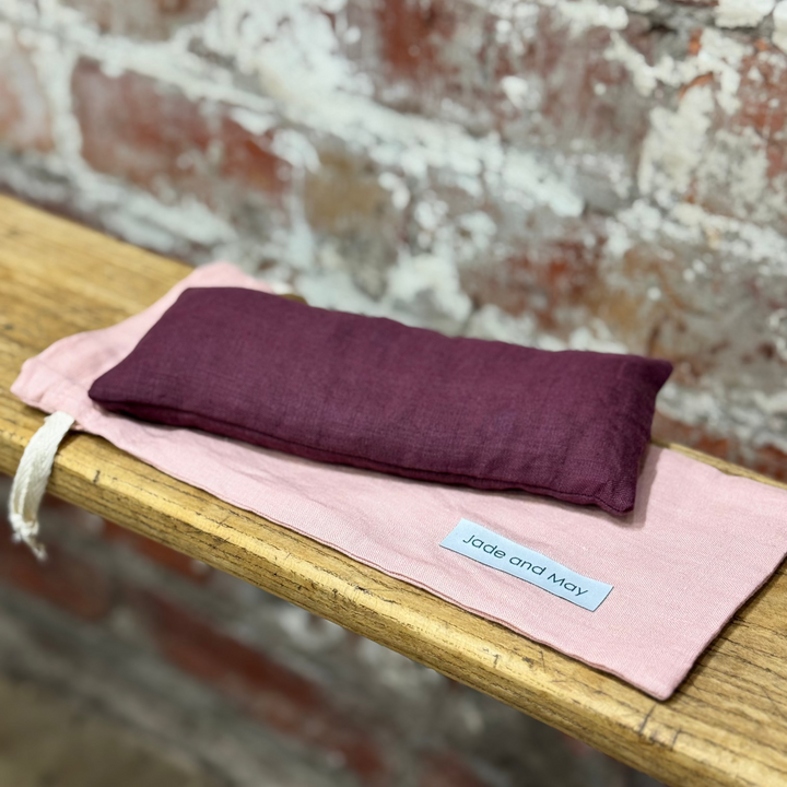 Eye Pillow - Burgundy & Pink | Jade and May