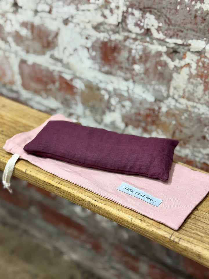Eye Pillow - Burgundy & Pink | Jade and May