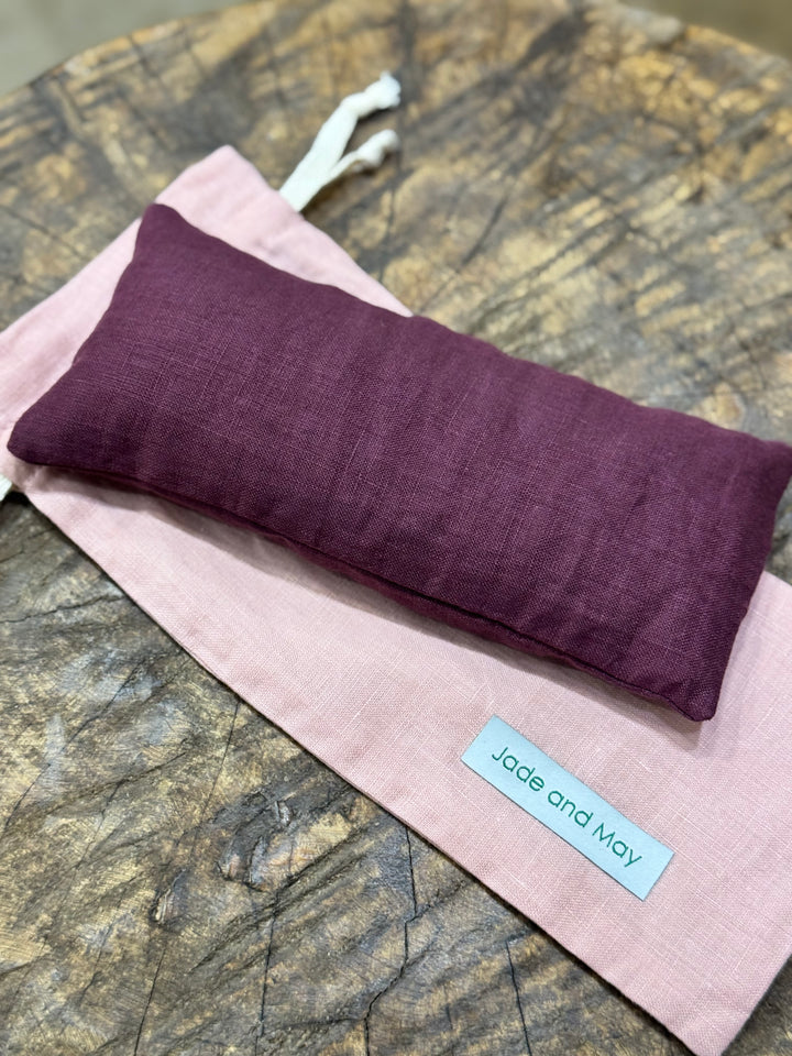 Eye Pillow - Burgundy & Pink | Jade and May