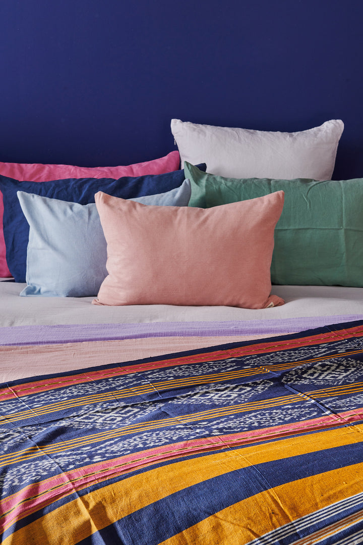 European Pillowcase in Linen | White