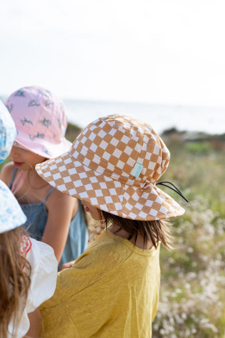Acorn Kids | Checkmate Wide Brim Bucket Hat - Baby & Kids