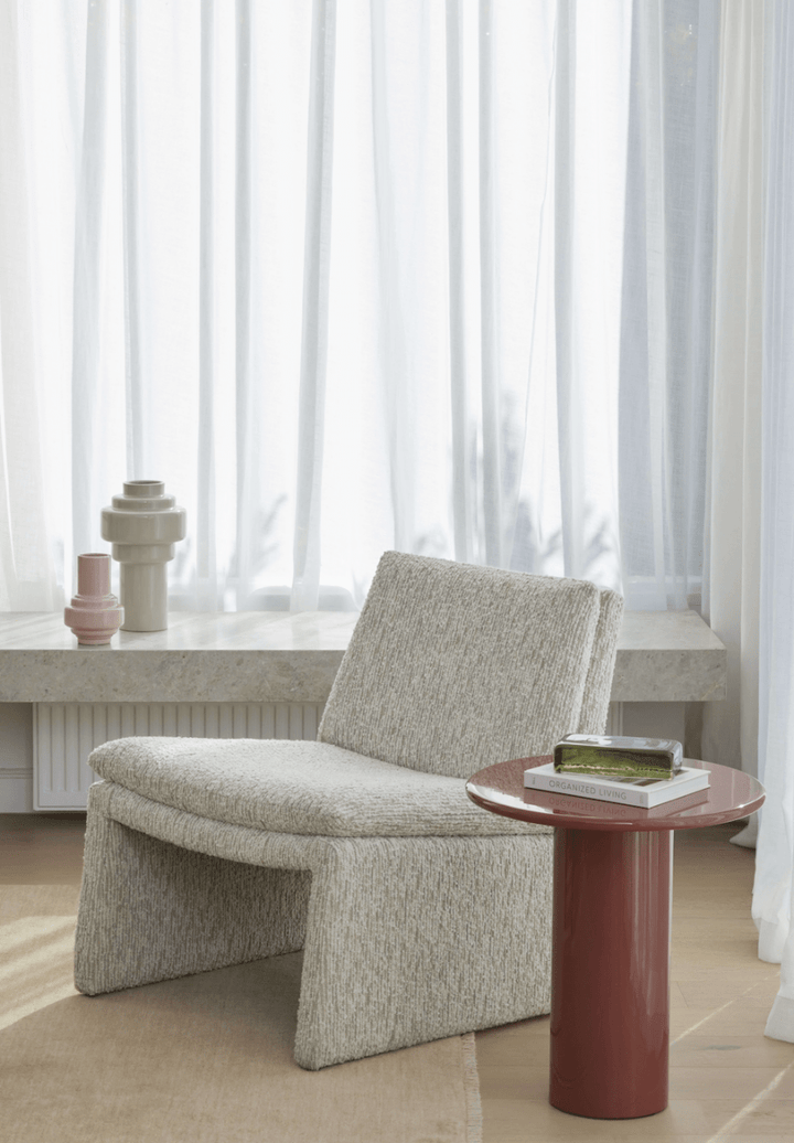 Austin Accent Chair Off White & Taupe - Armchair