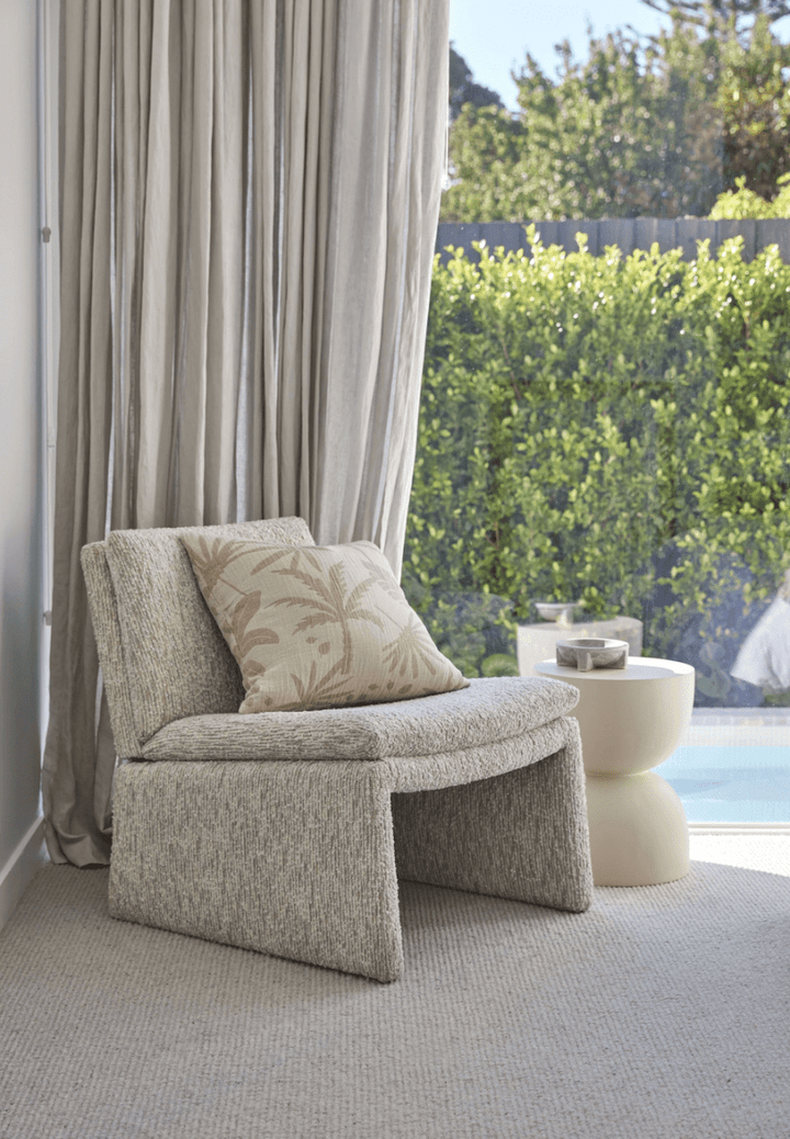 Austin Accent Chair Off White & Taupe - Armchair