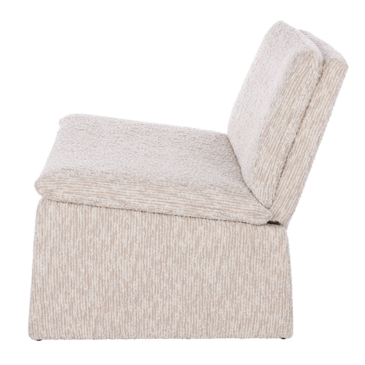 Austin Accent Chair Off White & Taupe - Armchair