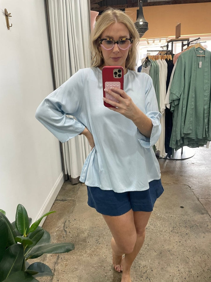 Bamboo Long Sleeve T-Shirt - Baby Blue - Separates