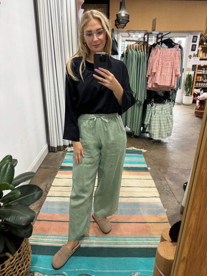 Bamboo Long Sleeve T-Shirt - Black - Separates