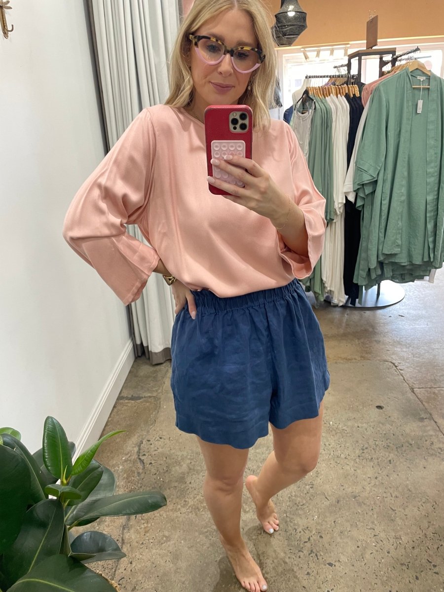 Bamboo Long Sleeve Top in Pink - Separates
