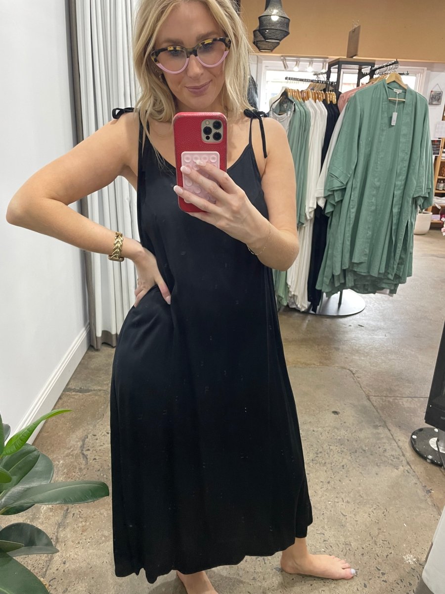 Bamboo Nightie in Black - Nightie