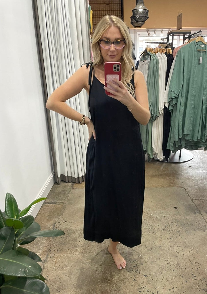 Bamboo Nightie in Black - Nightie