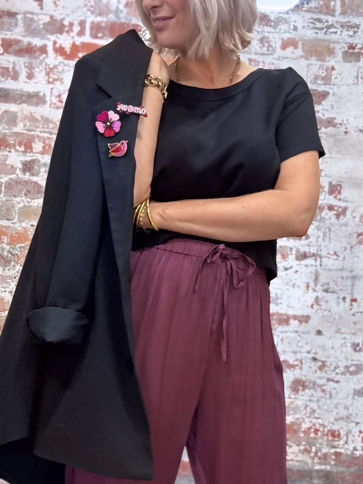 Bamboo T-Shirt in Black - Separates