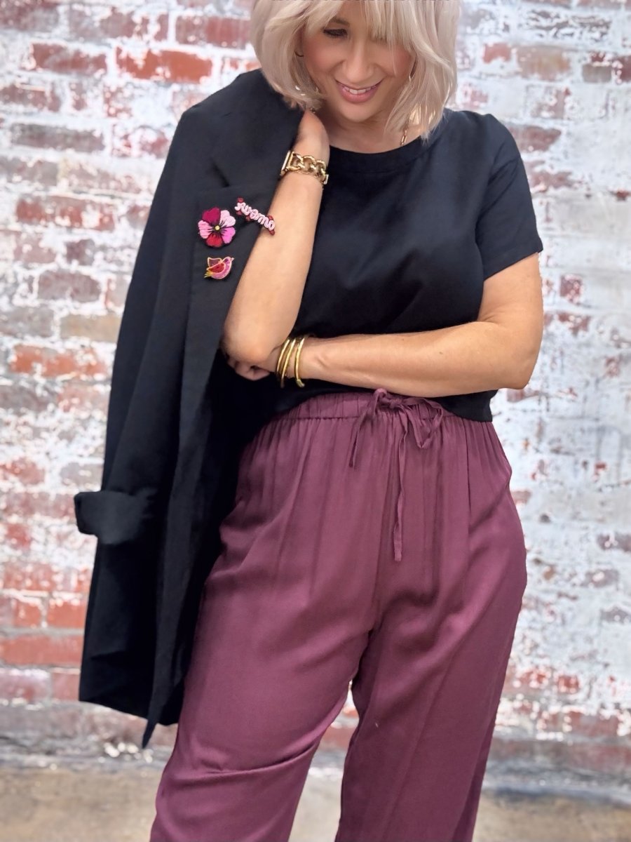 Bamboo T-Shirt in Black - Separates