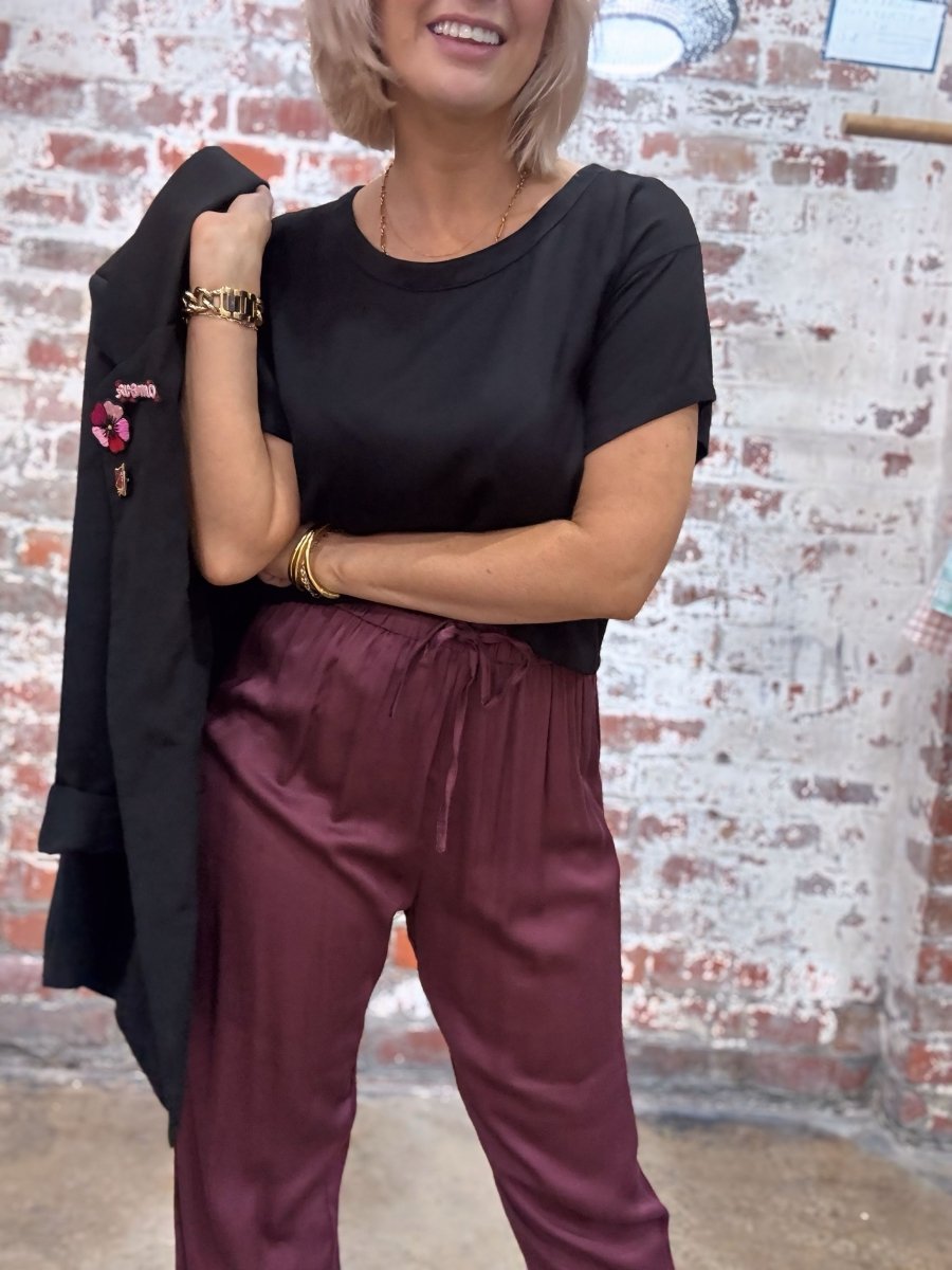 Bamboo T-Shirt in Black - Separates