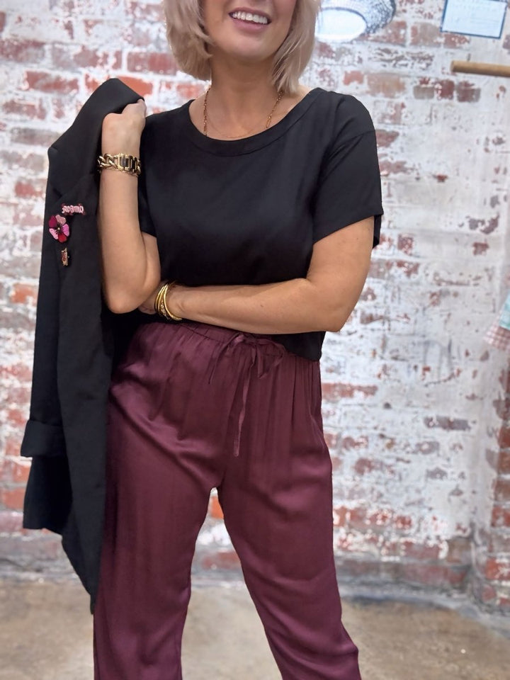 Bamboo T-Shirt in Black - Separates