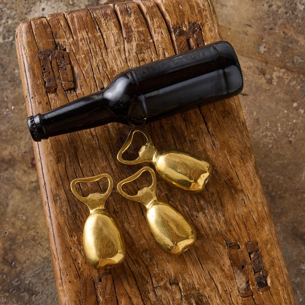 Brass Bottle Opener - The Bump - Brass Bottle Opener