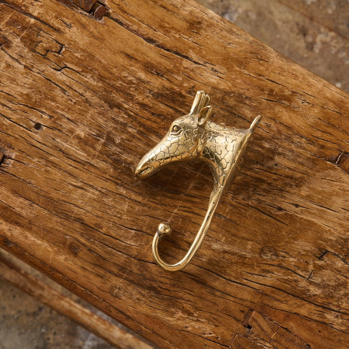 Brass Hook - Giraffe - Brass Hook
