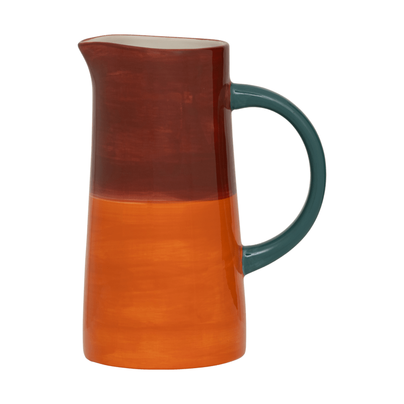 Ceramic Jug - Dark Red & Rust - Ceramics