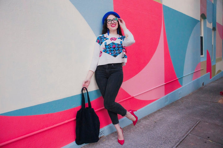 Cord Tote Bag in Black - Cord Tote Bag