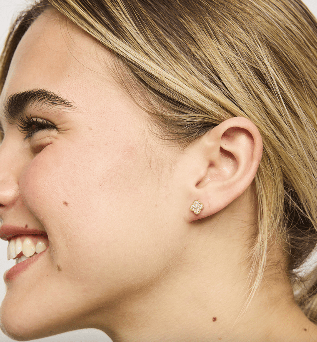 Crystal Felice Stud Earrings by Tiger Tree - Jewellery