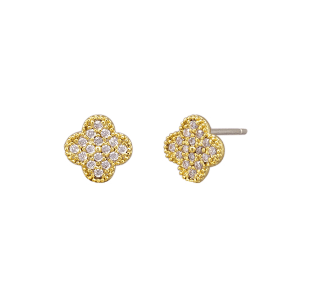 Crystal Felice Stud Earrings by Tiger Tree - Jewellery