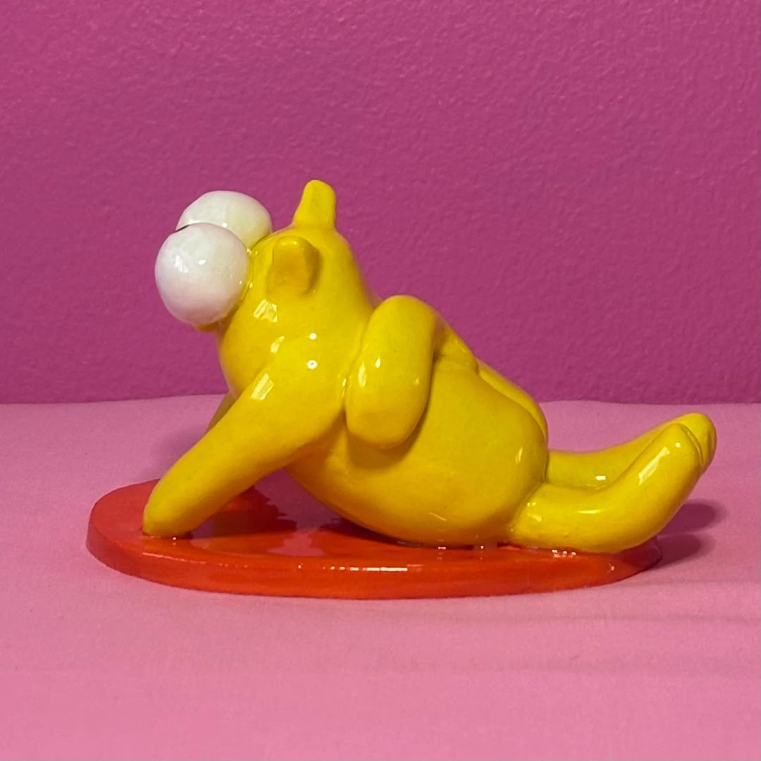 Darihan - Yoga Cat Clay Figure - Art - geelong artist