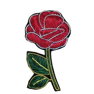 Embroidered Brooches - Parisian Cool - Brooch