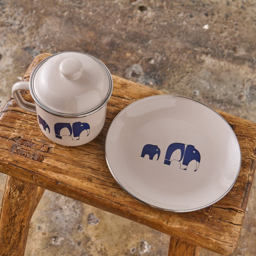 Enamel Plate - Elephant - Enamelware