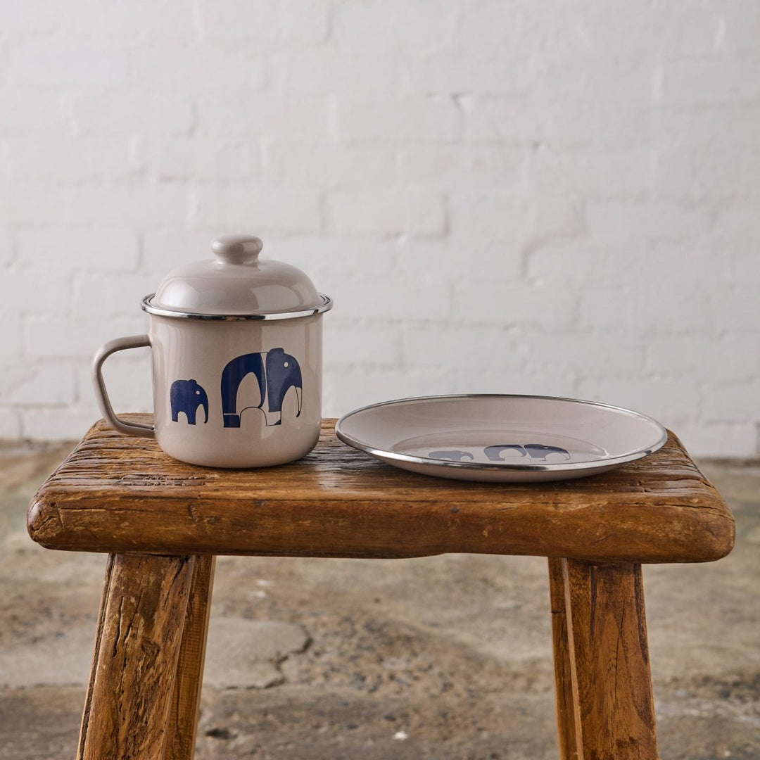 Enamel Plate - Elephant - Enamelware