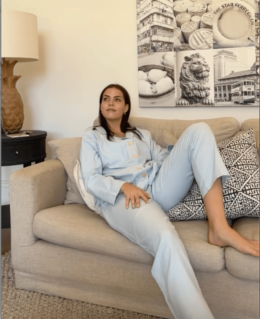 Flannelette Pyjama Set in Baby Blue - Pyjamas
