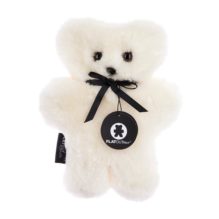 Flatout Bear - Milk - Toys - sheepskin teddy bear