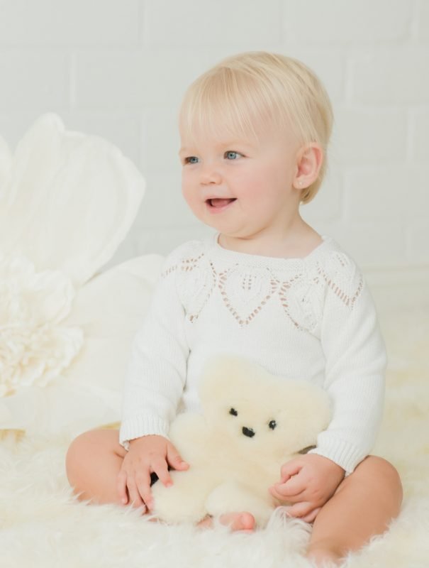 Flatout Bear - Milk - Toys - sheepskin teddy bear