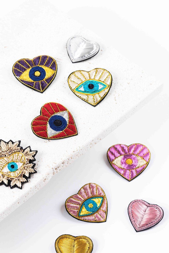 French Embroidered Brooches - Parisian Cool - Brooch