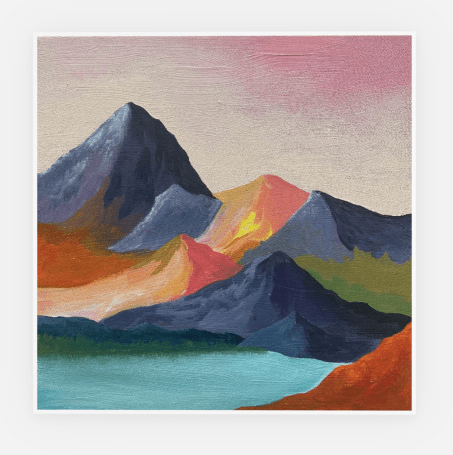 Greeting Card - Mountain Lake | Australian Artist - Art