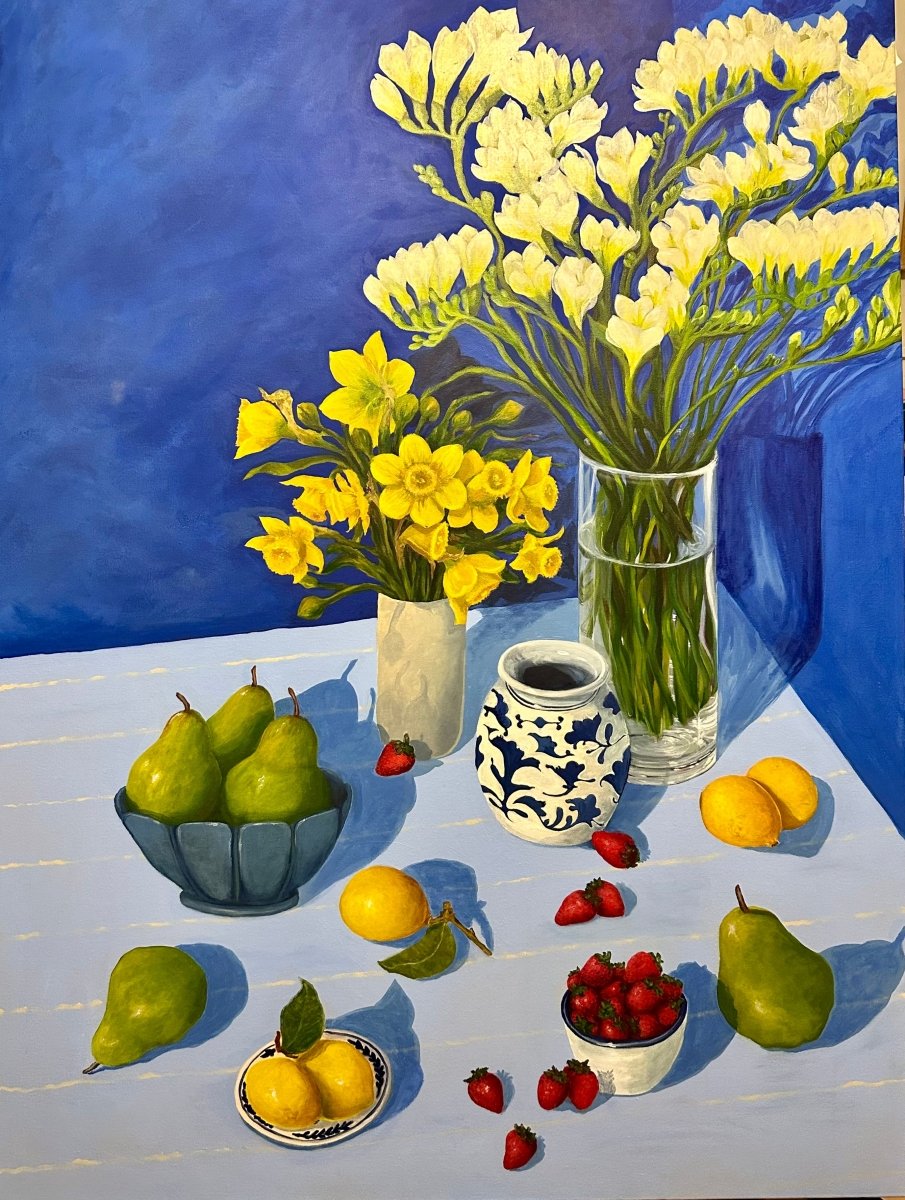 Greeting Card - Still Life With Daffodils by Art Dove - Art