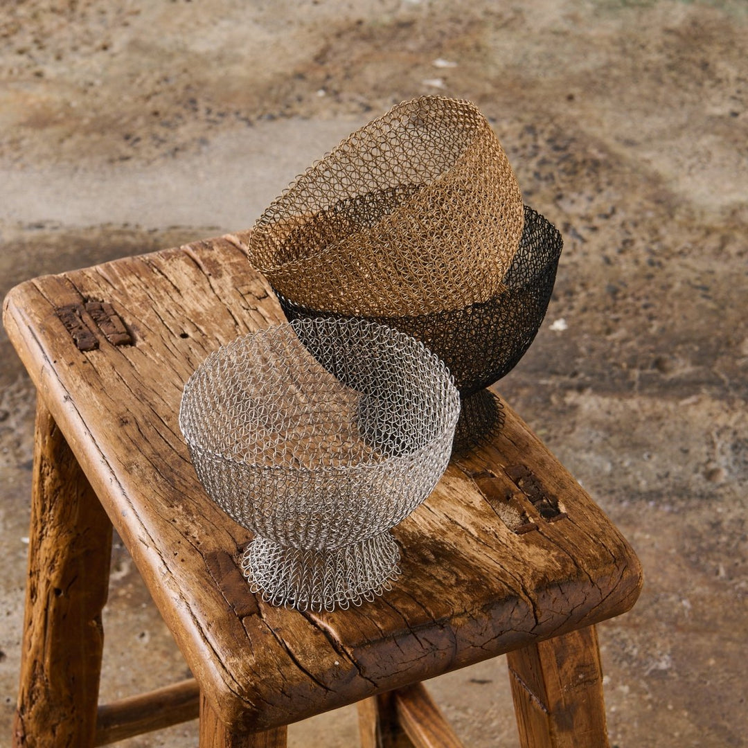 Hand Crochet Wire Baskets - Baskets