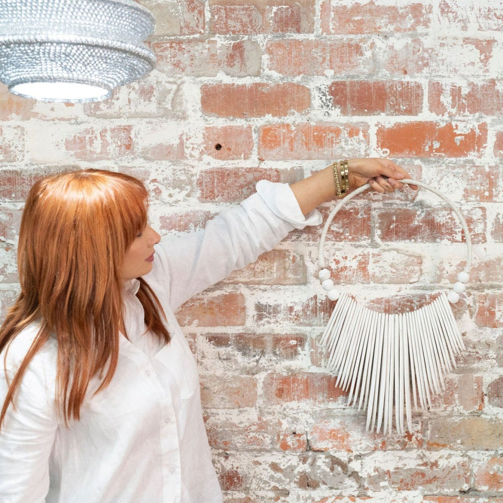 Indonesian Timber Tribal Necklace – Handcrafted Statement Piece - Art