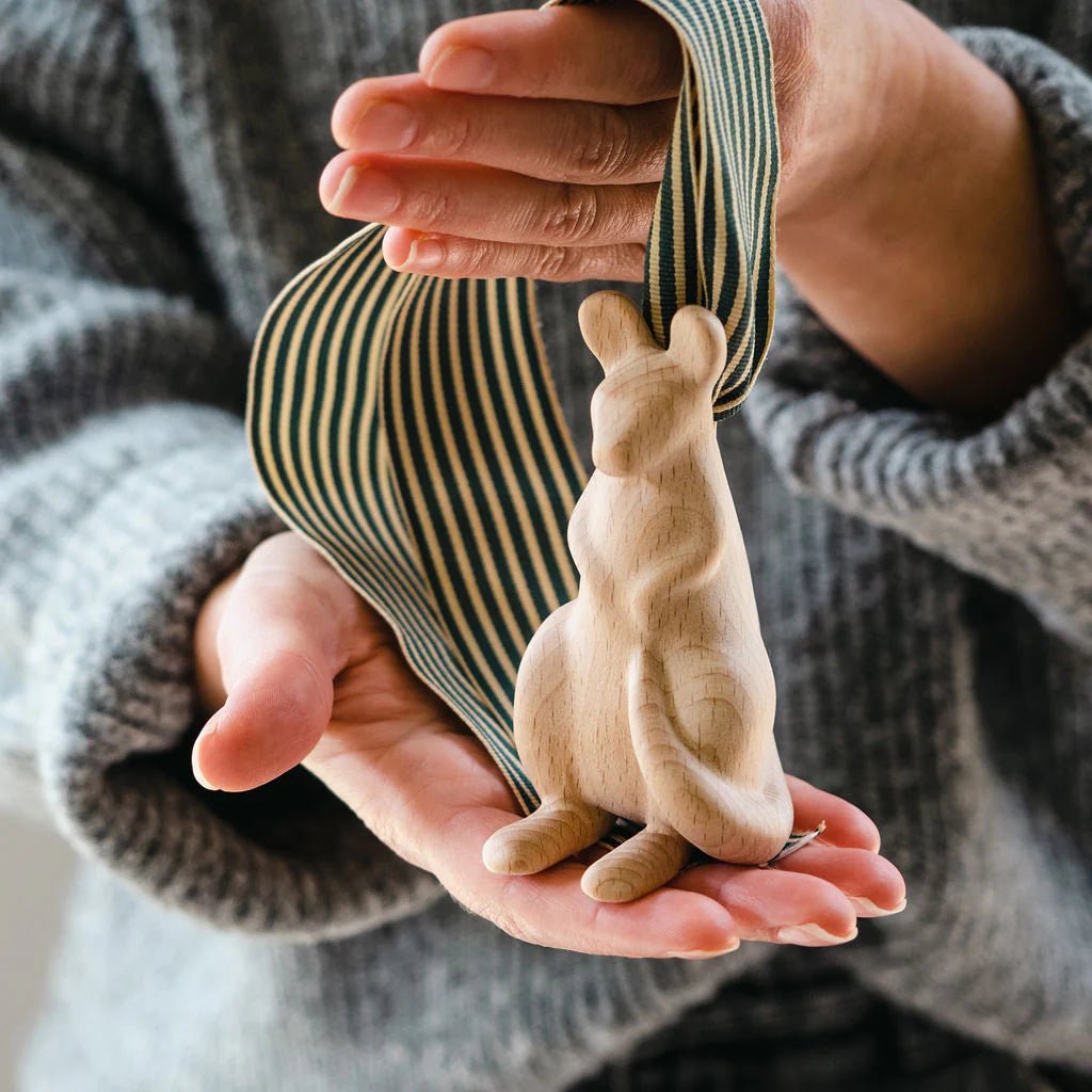 Kangaroo – Beechwood Ornament by Joey - Christmas Decorations