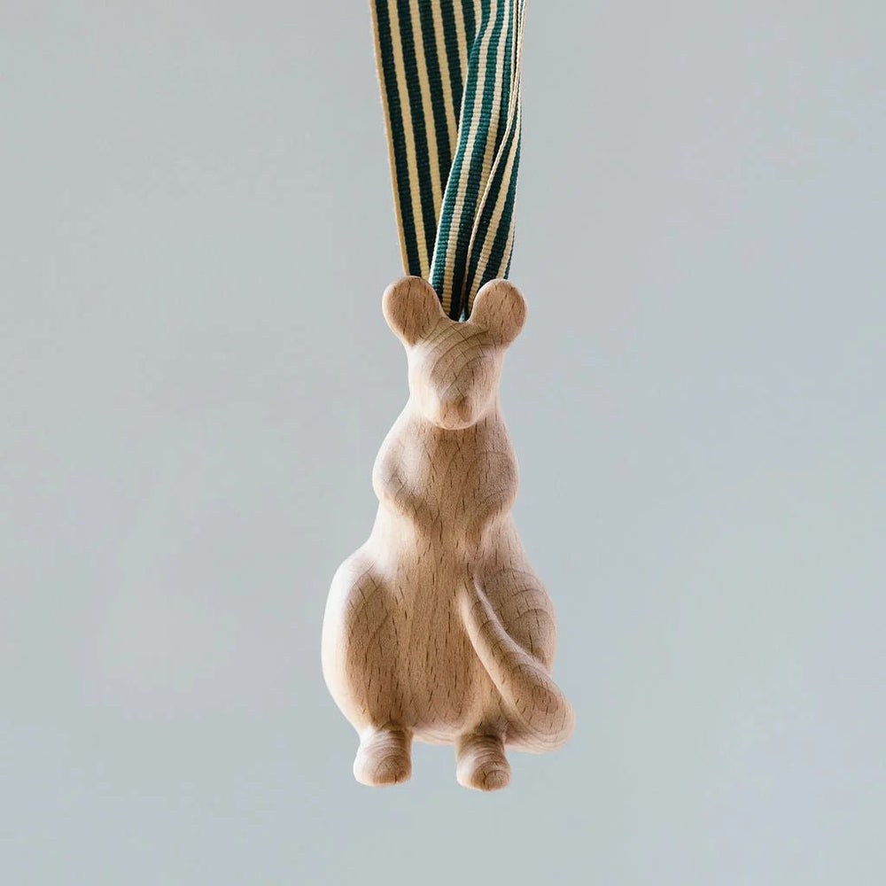 Kangaroo – Beechwood Ornament by Joey - Christmas Decorations