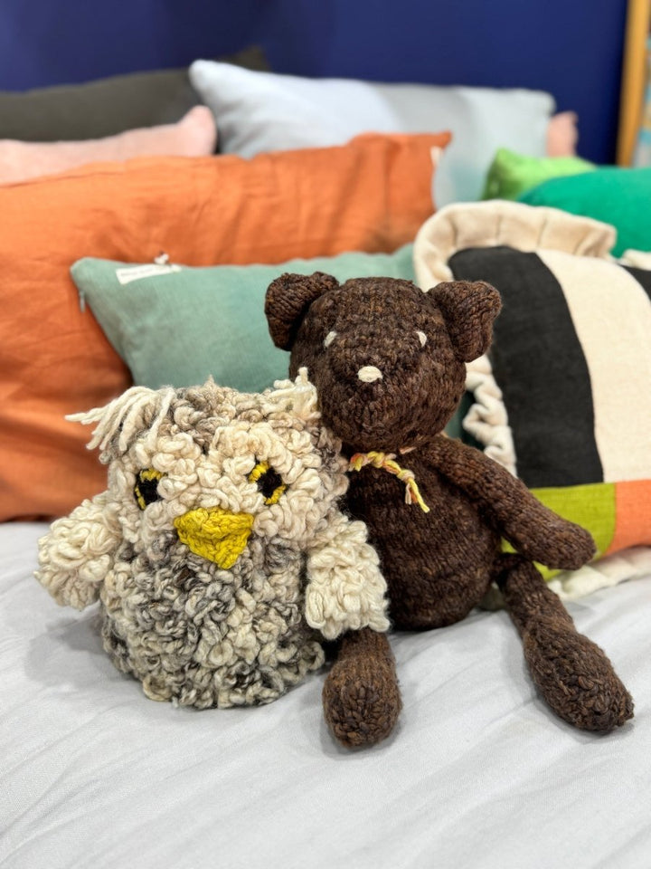 Kenana Down Under | Brown Ditsy Teddy Bear - Toys