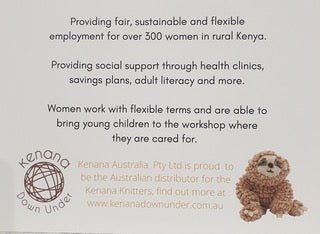 Kenana Down Under | Cream Ditsy Teddy Bear - Toys